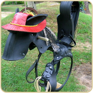 Horse Swing with red Pony Hat