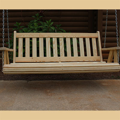 Mission Style Amish Porch Swing – Frontier Swings