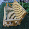 Roll Back Style Porch Swing with cup holders
