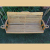 Classic Style Amish Porch Swing with cup holders top view