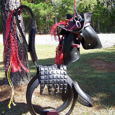 Pirate Pony Swing with pirate hat and earring