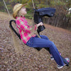 child swinging on Roping Pony Tire Swing